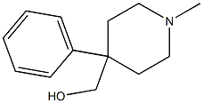 1-Methyl-4-phenyl-4-piperidinemethanol Struktur