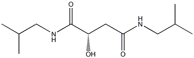 [S,(-)]-2-Hydroxy-N,N'-diisobutylsuccinamide Struktur