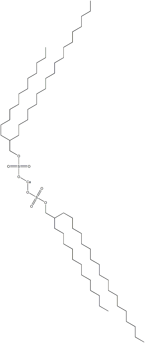 Bis(2-dodecylicosyloxysulfonyloxy)calcium Struktur