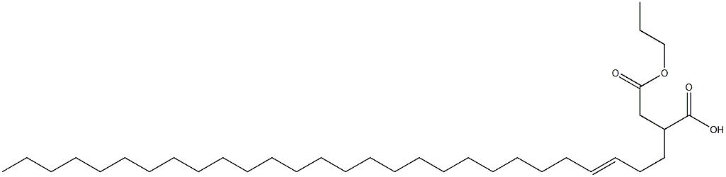 2-(3-Octacosenyl)succinic acid 1-hydrogen 4-propyl ester Struktur