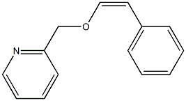 2-[[(Z)-Styryloxy]methyl]pyridine Struktur