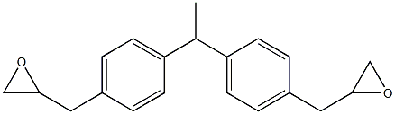 1,1-Bis[4-(2,3-epoxypropan-1-yl)phenyl]ethane Struktur