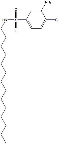 3-Amino-4-chloro-N-tetradecylbenzenesulfonamide Struktur