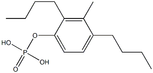 Phosphoric acid dibutyl(3-methylphenyl) ester Struktur