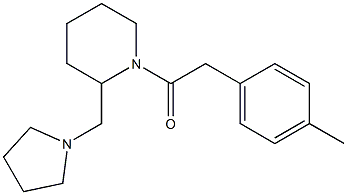 1-[(4-Methylphenyl)acetyl]-2-(1-pyrrolidinylmethyl)piperidine Struktur