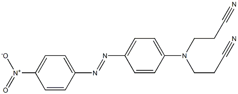 4-(4-Nitrophenylazo)-N,N-di(cyanoethyl)aniline Struktur