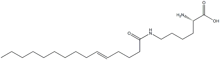 N6-(5-Pentadecenoyl)lysine Struktur