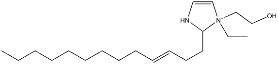 1-Ethyl-1-(2-hydroxyethyl)-2-(3-tridecenyl)-4-imidazoline-1-ium Struktur