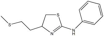 4-(2-Methylthioethyl)-2-phenylamino-2-thiazoline Struktur