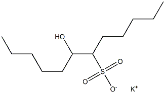 7-Hydroxydodecane-6-sulfonic acid potassium salt Struktur