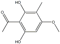 2',6'-Dihydroxy-4'-methoxy-3'-methylacetophenone Struktur