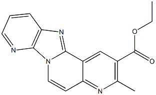 3-Methyl-4,6a,7,11-tetraaza-6aH-benzo[a]fluorene-2-carboxylic acid ethyl ester Struktur