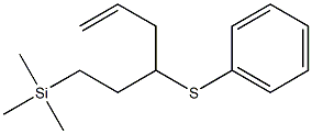 (3-Phenylthio-5-hexenyl)trimethylsilane Struktur