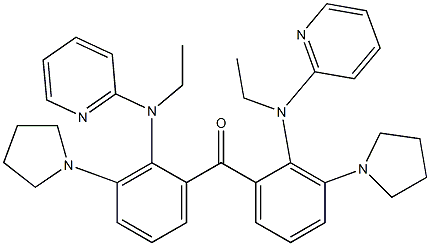 (Pyrrolidin-1-yl)[2-[ethyl(pyridin-2-yl)amino]phenyl] ketone Struktur