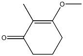 2-Methyl-3-methoxy-2-cyclohexen-1-one Struktur