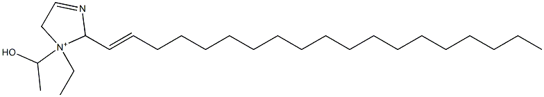 1-Ethyl-1-(1-hydroxyethyl)-2-(1-nonadecenyl)-3-imidazoline-1-ium Struktur