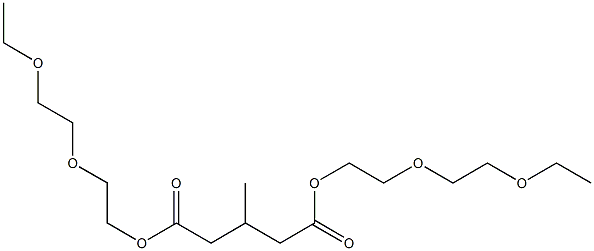 3-Methylglutaric acid bis[2-(2-ethoxyethoxy)ethyl] ester Struktur