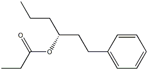 [R,(+)]-1-Phenyl-3-hexanol propionate Struktur