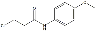 N-(4-Methoxyphenyl)-3-chloropropionamide Struktur