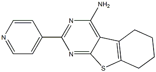 4-Amino-5,6,7,8-tetrahydro-2-(4-pyridinyl)[1]benzothieno[2,3-d]pyrimidine Struktur