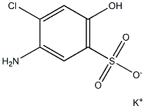 3-Amino-4-chloro-6-hydroxybenzenesulfonic acid potassium salt Struktur