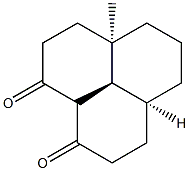 (4aR,7aS,11aR)-Octahydro-4a-methyl-1H-benzo[d]naphthalene-2,10(3H,11H)-dione Struktur