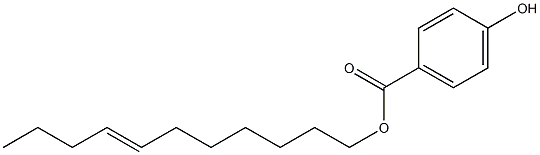 4-Hydroxybenzoic acid 7-undecenyl ester Struktur