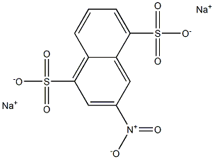 3-Nitro-1,5-naphthalenedisulfonic acid disodium salt Struktur