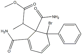 3-Bromo-3-phenyl-2-(phthaloylamino)propanoic acid methyl ester Struktur