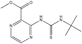 3-[3-tert-Butylthioureido]pyrazine-2-carboxylic acid methyl ester Struktur