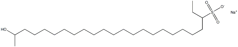 23-Hydroxytetracosane-3-sulfonic acid sodium salt Struktur