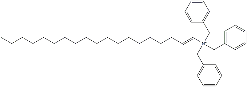 (1-Nonadecenyl)tribenzylaminium Struktur