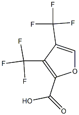 3,4-Bis(trifluoromethyl)furan-2-carboxylic acid Struktur