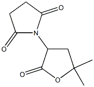 N-(5,5-Dimethyl-2-oxotetrahydrofuran-3-yl)succinimide Struktur