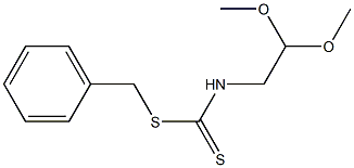 N-(2,2-Dimethoxyethyl)dithiocarbamic acid benzyl ester Struktur