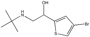 1-(4-Bromo-2-thienyl)-2-tert-butylaminoethanol Struktur