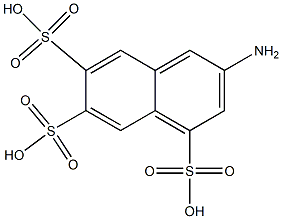 3-Amino-1,6,7-naphthalenetrisulfonic acid Struktur