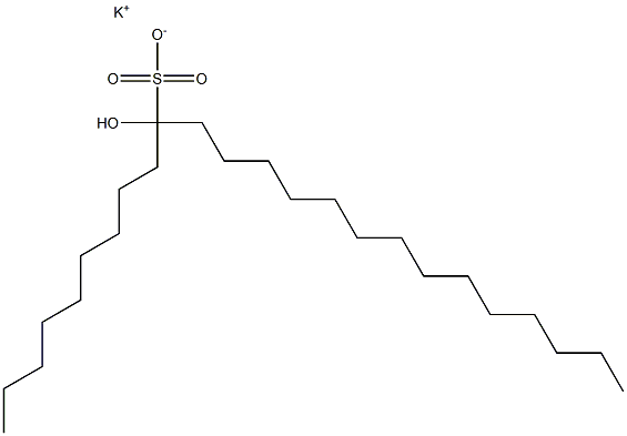 10-Hydroxytetracosane-10-sulfonic acid potassium salt Struktur