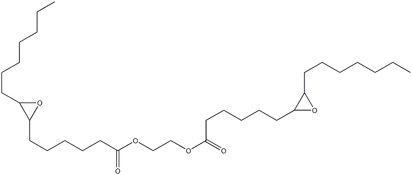 Bis(7,8-epoxypentadecanoic acid)1,2-ethanediyl ester Struktur