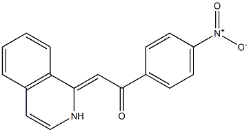 1-(4-Nitrophenyl)-2-[(1Z)-(1,2-dihydroisoquinolin)-1-ylidene]ethan-1-one Struktur