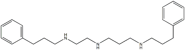 N-[2-[(3-Phenylpropyl)amino]ethyl]-N'-(3-phenylpropyl)-1,3-propanediamine Struktur