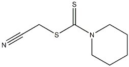 1-Piperidinecarbodithioic acid cyanomethyl ester Struktur