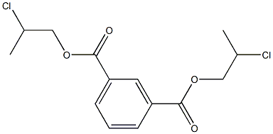 1,3-Benzenedicarboxylic acid bis(2-chloropropyl) ester Struktur