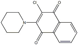 2-(Piperidin-1-yl)-3-chloro-1,4-naphthoquinone Struktur