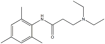 3-(Diethylamino)-N-(2,4,6-trimethylphenyl)propionamide Struktur