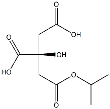 (S)-Citric acid 1-isopropyl ester Struktur