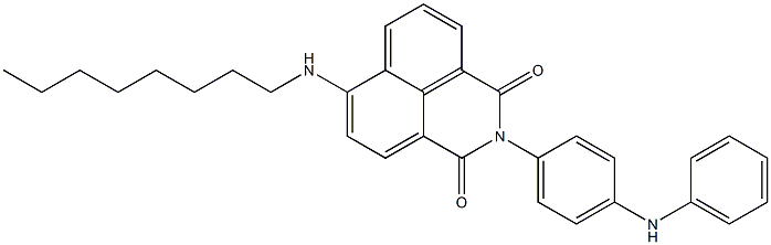 6-(Octylamino)-2-[4-(phenylamino)phenyl]-2H-benzo[de]isoquinoline-1,3-dione Struktur