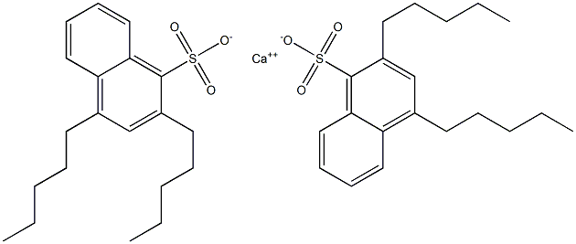 Bis(2,4-dipentyl-1-naphthalenesulfonic acid)calcium salt Struktur