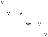 Pentavanadium molybdenum Struktur