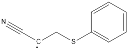 2-[(Phenyl)thio]-1-cyanoethyl radical Struktur